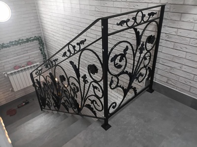 Balustrada schodowa wewnętrzna ozdobna BKW 052