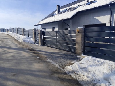 Brama wjazdowa przesuwna ogrodzeniowa nowoczesna BP 034