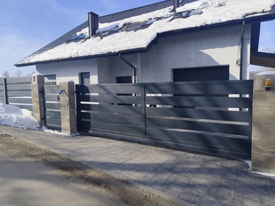 Brama wjazdowa przesuwna ogrodzeniowa nowoczesna BP 034