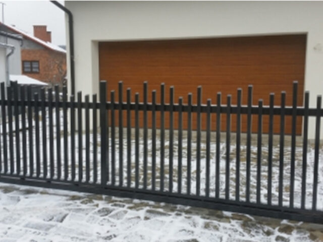 Brama przesuwna asymetryczne profile BP 003