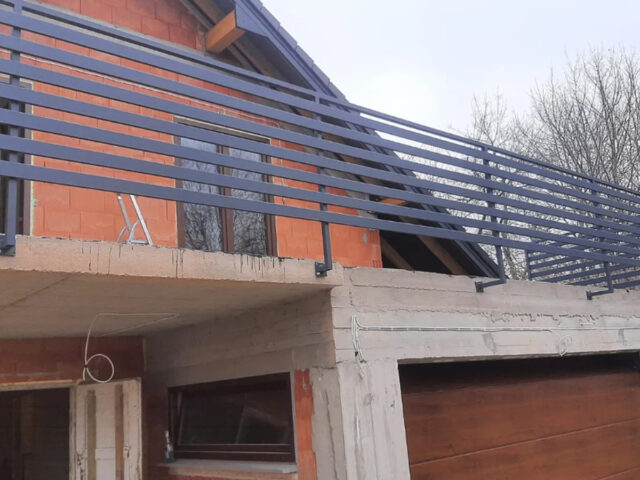 Balustrada zewnętrzna nowoczesna BKZ 063