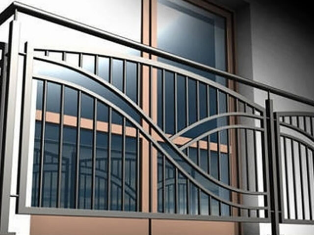 Nowoczesna balustrada zewnętrzna BKZ 039