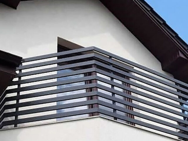 Balustrada zewnętrzna nowoczesna BKZ 038