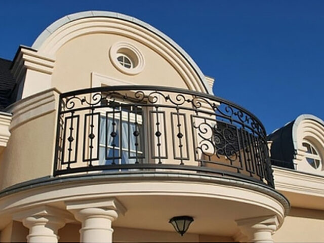 Półokrągła&nbsp;balustrada zewnętrzna BKZ 017