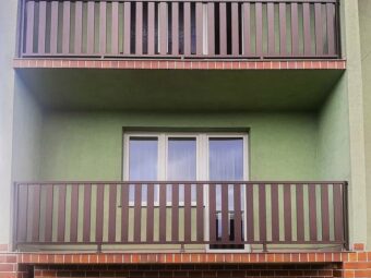 Balustrada zewnętrzna profile podłużne brąz&nbsp;BKZ 062