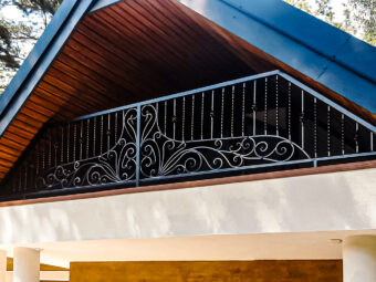 Balustrada balkonowa zewnętrzna kuta BKZ 069