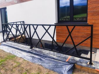 Geometryczna balustrada kuta zewnętrzna BKZ 072
