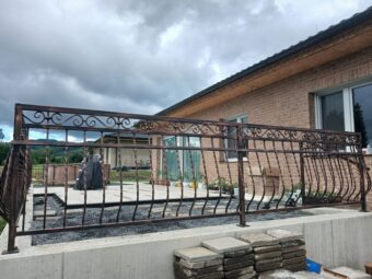 Balustrada tarasowa kuta kolor miedź antyczna